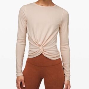 Lululemon Crescent Long Sleeve Cupro Rib Size 4